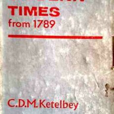 A History of Modern Times from 1789 by C.D.M. Ketelbey (Hardcover)