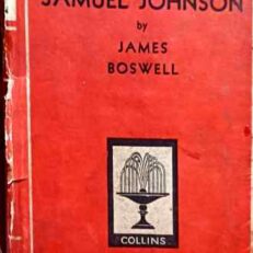 Life of Samuel Johnson by James Boswell (Abridged Vintage 1960s Hardcover)